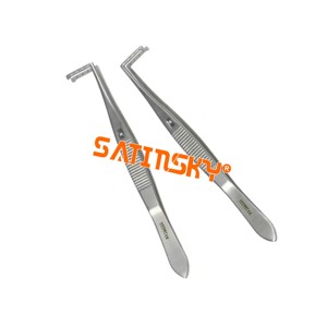 เครื่องมือผ่าตัดสเตนเลสสตีลซ้ายและขวาพร้อมเข็มเจาะขนาด12.5ซม. - Product Image 2