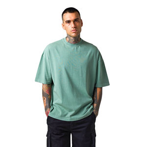 Boxy พอดีตัวขนาดใหญ่เสื้อยืดผู้ชายแขนสั้นสั่งทำสบาย - Product Image 1