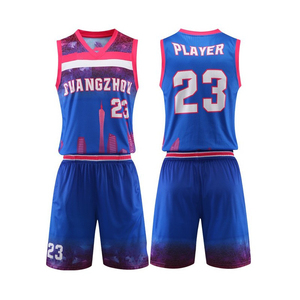 Uniformes de basket-ball à sublimation complète Chemises de basket-ball rouges à séchage rapide respirantes à bas prix pour l'été - Product Image 6