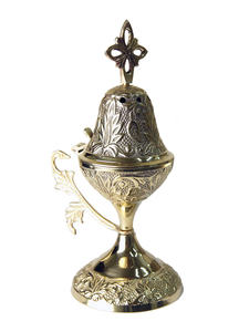 Quemador de Incienso Decorativo Hecho a Mano para el Hogar y Hoteles, Acabado Dorado, Estilo Único, Quemador de Bakhoor Aromático - Product Image 4