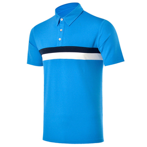 Polo personnalisé pour hommes avec demi-manches en coton grande taille tendance de luxe avec demi-manches service OEM motif solide - Product Image 3