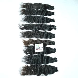 สั่งซื้อออนไลน์เลย! ผมแท้ธรรมชาติแบบเวอร์จินอินเดีย  แบบมัด  ไม่ผ่านการแปรรูป  แบบ Double Weft  ลอนธรรมชาติ  สีธรรมชาติ  นำเข้าโดยตรงจากต่างประเทศ - Product Image 5