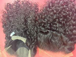 Prolongements indiens vierges de trame de cheveux de machine de qualité supérieure approvisionnement dessiné par double de cheveux humains crus d'Inde du Sud - Product Image 2