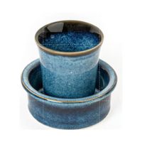 Dabara indien du sud traditionnel ensemble de 2 soucoupe de tasse à café en laiton gravé pour les cadeaux et la décoration intérieure utilisation de la cuisine