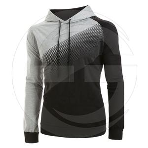 Sudadera con capucha de lunares para Hombre, manga raglán empalmada, a la venta - Product Image 1