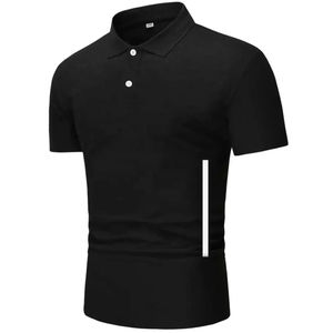 Nouveau style d'été, respirant, coupe ajustée, polo à manches courtes pour homme, taille européenne, tricoté à rayures, polo pour homme - Product Image 1