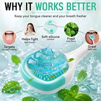 Gel Nettoyant pour la Langue Ikzee Marque Privée 100g & Ensemble Brosse Chlorure de Zinc Xylitol Haleine Fraîche & Soins Bucco-dentaires pour Distributeurs
