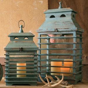 Vintage Style Metal Candle Holder Indoor <b>Outdoor</b> Decorative <b>Hanging</b> Lantern with LED <b>Light</b> for Home Events Parities Weddings - Product Image 5