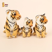 30cm Jungle Tiger Shaped Plüsch tier Anpassbares Geburtstags geschenk Weiches Nylon Silikon Gummi Fleece CE-zertifizierte ODM PP Baumwolle