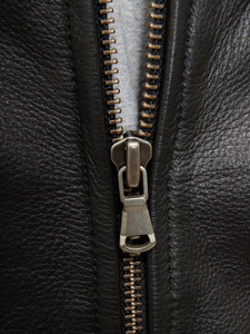 Veste en cuir pour homme, coupe classique ajustée, vêtement d'extérieur tendance, cuir véritable de qualité supérieure, fermeture éclair, vêtement décontracté, fabricant et fournisseur OEM ODM - Product Image 5