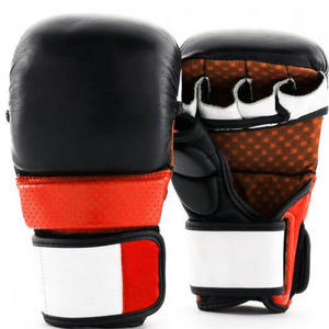 Guantes de Boxeo Personalizados Más Vendidos, Guantes de Entrenamiento Profesional de MMA 202, Guantes de Competición de Cuero Vacuno con Estampado - Product Image 1
