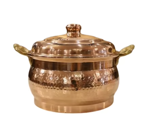 Plat à gratin en cuivre à motif du Moyen-Orient moderne - Va au lave-vaisselle, compatible induction, vaisselle de cuisine riche en saveur - Product Image 4