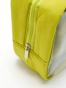 Custom Nylon ITA Bag with Zipper Closure and Transparent PVC Window for Displaying Anime Pins and <b>Dolls</b> Keychains - Product Image 5