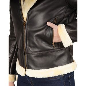 Chaqueta de Mujer Nueva Colección 2026 de Alta Calidad a Bajo Precio, Chaqueta de Piel de Oveja Tejida Transpirable para Invierno con Acabado Liso - Product Image 6