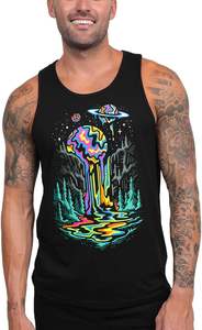 เสื้อกล้ามออกกำลังกายแบบลำลองสำหรับผู้ชายเสื้อสำหรับออกกำลังกายระบายอากาศได้ดีผ้าถักแบบถักมีลายพิมพ์โลโก้ออกแบบได้ตามต้องการ - Product Image 3