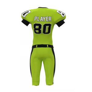 Nouveau design personnalisé tissu respirant uniforme 100% polyester football américain hauts maillot de football américain pour hommes - Product Image 5