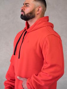 Sudaderas con Capucha Rojas de Alta Calidad, Estilo Urbano, Impresión Puff, 100% Algodón, Corte Regular, Felpa Francesa, con Logotipo, para Hombre - Product Image 2
