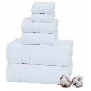 Serviette de bain en coton blanc 500 GSM 100x150, broderie personnalisée, tissage durable avec logo personnalisé - Product Image 1
