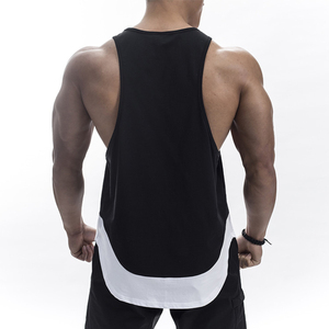 Camiseta sin mangas de algodón y poliéster para hombre, camiseta sin mangas para gimnasio, transpirable, fabricante OEM, venta al por mayor - Product Image 3