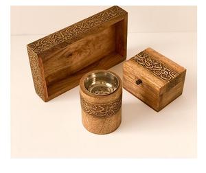 Bâtons d'encens en bois de luxe fabriqués à la main brûleurs d'encens en laiton brûleurs de parfum ménagers arabes support Bakhoor - Product Image 4