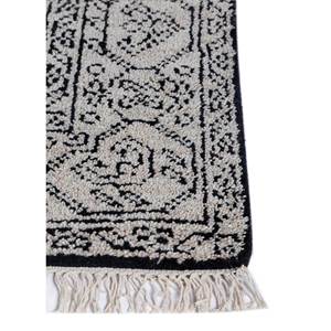 Alfombra Clásica de Lana y Viscosa Tejida a Mano en Color Marfil para Sala de Estar, Pasillo, Diseño Rectangular Tipo Rompecabezas, Alfombra Clásica Versátil con Medallón - Product Image 4