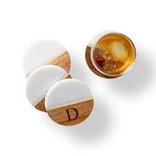 Classic Style Natural round White <b>Marble</b> <b>Coasters</b> Acacia Wood Hexagon Square from India-for Drinks Walnut Wood Walnut <b>Coasters</b> - Product Image 2