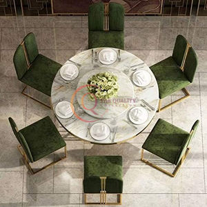 เก้าอี้หุ้มเบาะที่มีชีวิตชีวาไม่เหมือนใครทันสมัยพร้อมกรอบโลหะรูปทรงเรขาคณิตและสีทองเหมาะสำหรับสำนักงานหรือห้องรับประทานอาหาร - Product Image 4