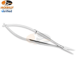 Porte-aiguilles de microchirurgie Castroviejo manuel courbé en acier inoxydable de bonne qualité, certifié CE, conforme MOL, usage général - Product Image 4