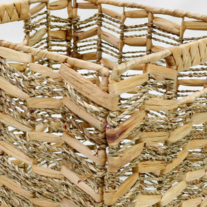 Artex Dong Thap-Cestas de mimbre de algas marinas hechas a mano, Cajas de Regalo decorativas para el hogar, sala de estar y organización diaria - Product Image 5