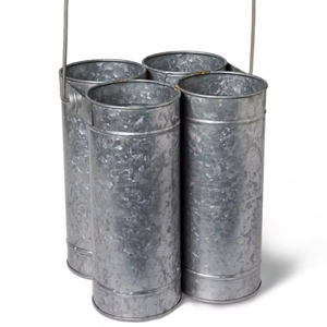 Venta al por mayor de macetas de flores de diseño Caddy de metal personalizadas al mejor precio de la India para jardín y uso doméstico - Product Image 3