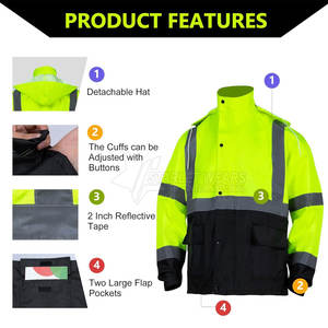 Vêtements de travail respirants, ignifuges, certifiés CE, combinaisons de sécurité sur mesure à haute visibilité, best-sellers - Product Image 2