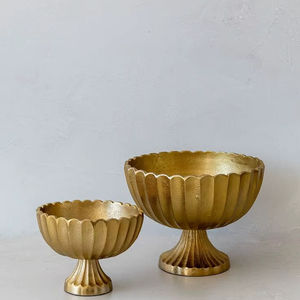 Tazón Decorativo de Metal para Celebraciones Festivas, Ideal para Servir Invitados Durante Fiestas de Eid y Reuniones Familiares - Product Image 1