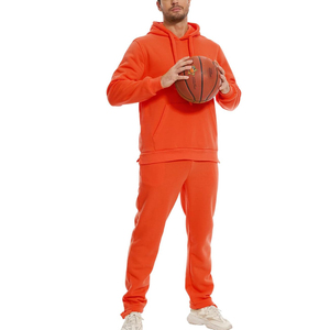 Vêtements de fitness décontractés pour hommes Ensembles de vêtements d'extérieur à manches longues Ensemble 2 pièces tricoté droit Survêtement d'entraînement pour hommes - Product Image 3