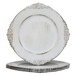 Plaque de chargement de finition en or plaques de chargement en métal décoration de mariage nouveau Design plaques de Service rondes de finition uniques - Product Image 3