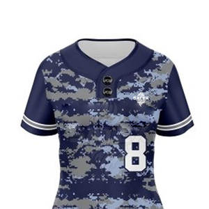 Diseña Tu Propio Conjunto de Uniforme de Softbol para Hombre de Manga Corta, Transpirable y de Secado Rápido con Nombre y Logotipo del Equipo Personalizados - Product Image 5