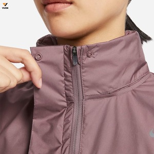 แจ็กเก็ตกันลมปักสีดำสำหรับผู้หญิงเสื้อผ้ากลางแจ้งปักลายผ้าฝ้ายขนาดใหญ่พิเศษพิมพ์โลโก้ - Product Image 2