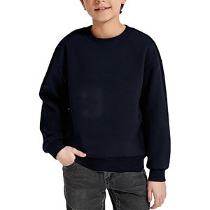 Customized <b>Fleece</b> Kids Sweatshirt For Winter <b>Black</b> Color Cotton <b>Fleece</b> Full Sleeve Anti Pilling Sweatshirt For Toddler - Product Image 1