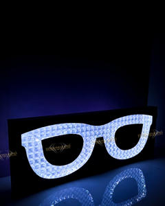 แผงอะคริลิคป้ายไฟ LED แบบเปิดสำหรับร้านออปติคอลแผงแสดงข้อความอิเล็กทรอนิกส์ - Product Image 2