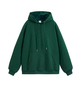 Sweat à capuche en velours polaire unisexe 360G à la mode hiver polyester coton chaud avec col imprimé élégant pour hommes et femmes - Product Image 5