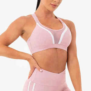 <b>Cheap</b> Price Women Sports Bra Wholesale Seamless Yoga Running Spandex Blend Comfortable Quick Dry Medium Support Fitness Bra - Product Image 2