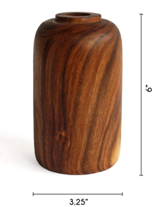 FURBISH HOME DECOR Modern Handmade Wooden Natural Material Tabletop <b>Vases</b>-Decorative Eco-Friendly Durable Uttar Pradesh for - Product Image 2