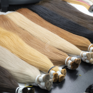 Extensiones de Cabello Virgen Europeo al por Mayor, de Alta Calidad, Teñidas, Suaves y Brillantes, Doble Trama, Sin Caída - Product Image 2