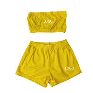 OEM logotipo personalizado verano caliente señora entrenamiento pantalones cortos de dos piezas conjunto de las mujeres 2025 - Product Image 6