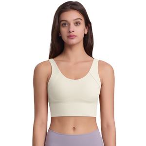 Sujetadores deportivos de alto soporte para mujer, para gimnasio, OEM, tops cortos, elásticos en cuatro direcciones, sujetador deportivo para mujer - Product Image 2