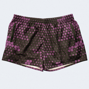 Pantalones cortos de rugby de 100% poliéster personalizados para mujeres y adultos ecológicos, logotipo bordado personalizado, impresión transpirable, servicio Oem - Product Image 1