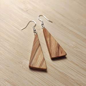 COMBINAR COLGANTES Hoja de oro Negro Blanco Resina Pendientes en forma de corazón Cuadrado Redondo Geométrico Pendientes de gota de resina de madera - Product Image 5