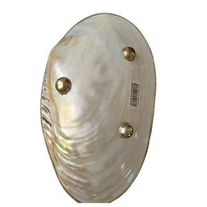 Plateau de service décoratif en coquillages et porte-bijoux, authentiques assiettes en nacre faites à la main pour hôtel de luxe 2025 - Product Image 3