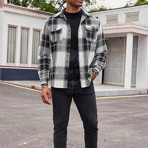 Camisa de Franela Ligera y Sólida, Material Ecológico Suave y Transpirable, Diseño Cómodo de Corte Regular, Perfecta para Viajes Casuales - Product Image 2