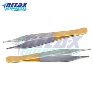 Fórceps de tejido Adson Kocher, el mejor proveedor de alta calidad, fórceps de vendaje de tejido de medio oro de REEAX ENTERPRISES - Product Image 3