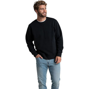 Sudadera de cuello redondo de alta calidad personalizada para hombre, Jersey de algodón con hombros caídos de gran tamaño, diseño de ropa de calle - Product Image 1